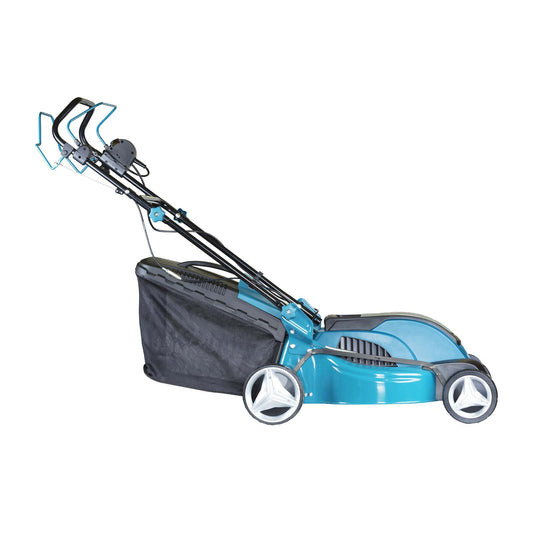 Offer For 3 in 1 Walk Behind Scarifier Lawn Dethatcher and Rake Wired Electric 120V 12A with Collection Bag for Yard Gardening Landscaping MowerShop